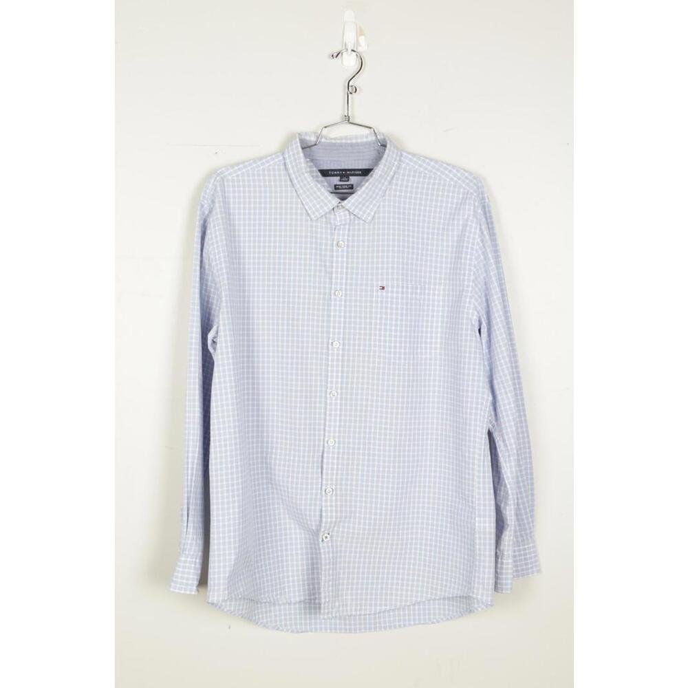 05' Tommy Hilfiger Plaid New York Fit Long Sleeve Button-Up
